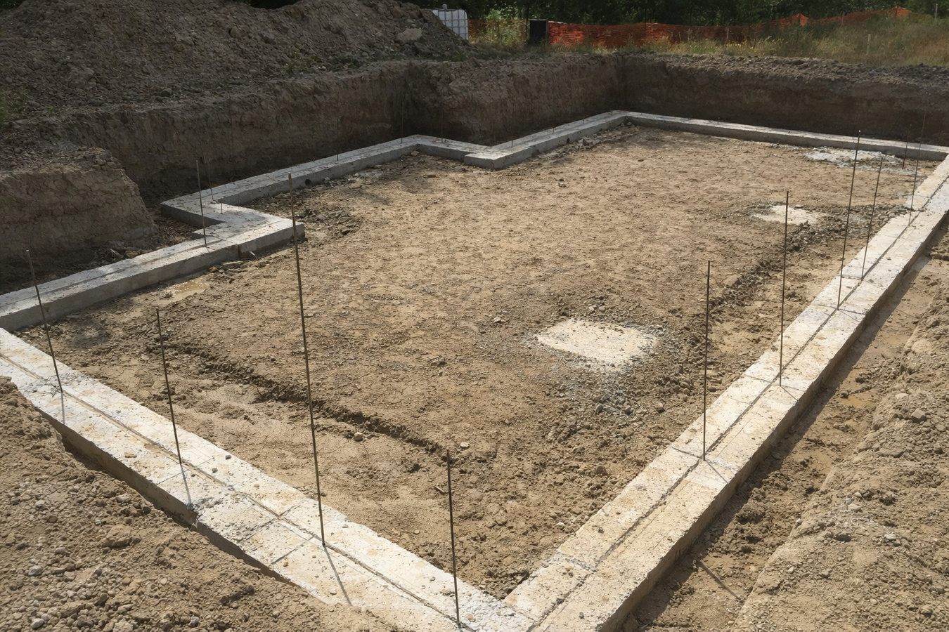 Concrete footings